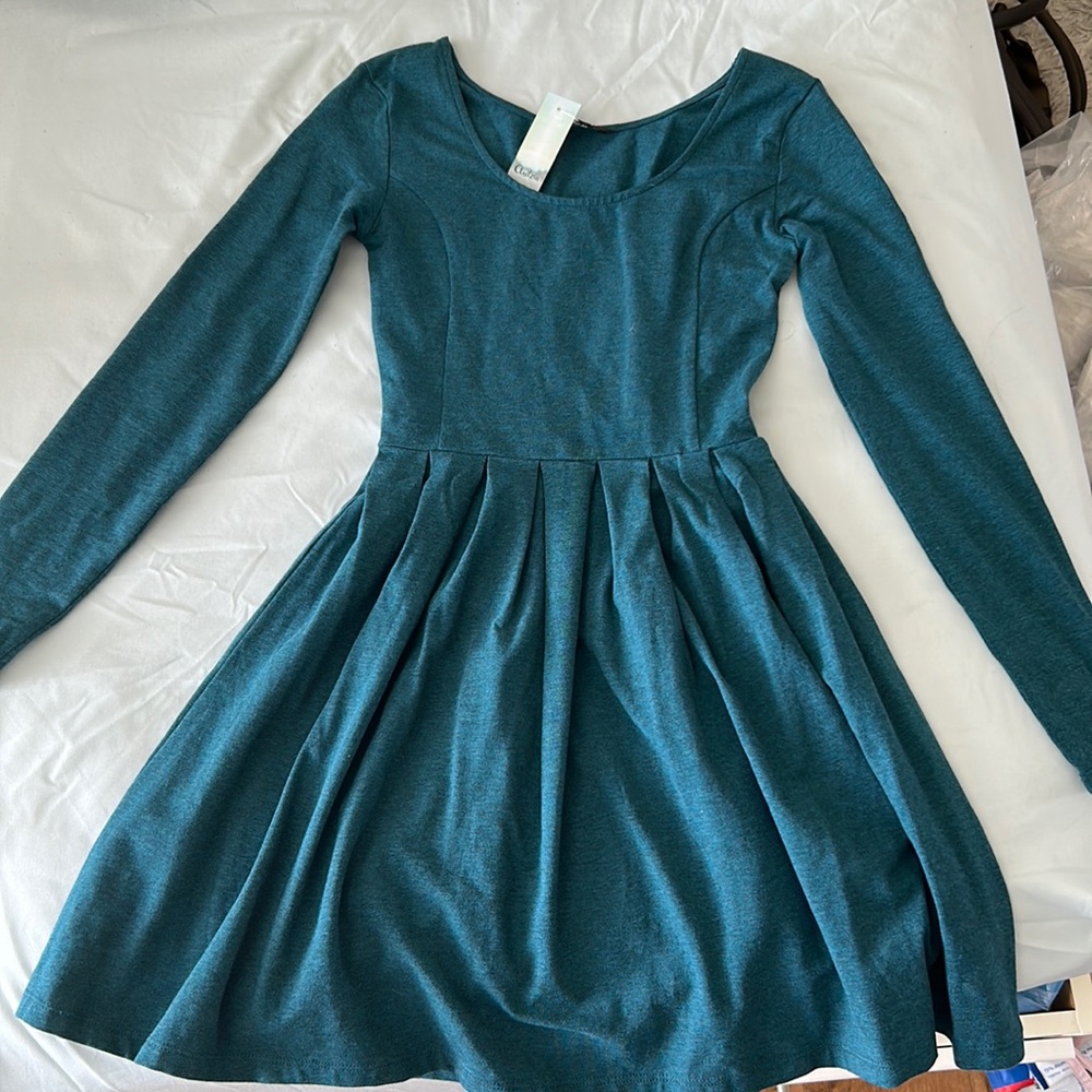 NWT Aritzia Talula lambeth dress code in heather lipari (teal blue) - size XXS